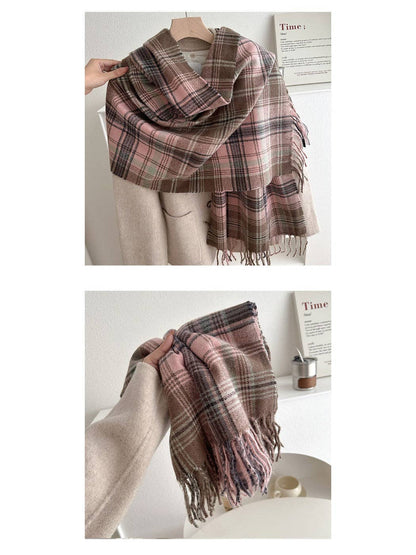 Funkyrel® Atzbranding Limited - Scarvii - Plaid Winter Scarf Shawl for Women