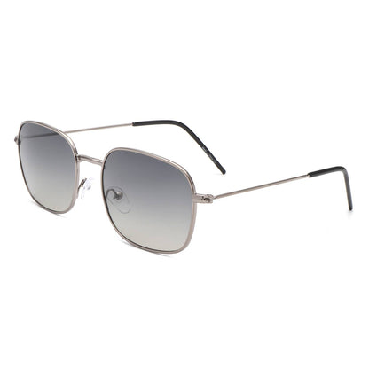 Cramilo Eyewear - Retro Square Flat Top Tinted Fashion Sunglasses