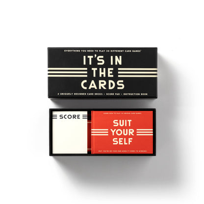 Chronicle Books - Brass Monkey It's In The Cards Playing Card Game Set