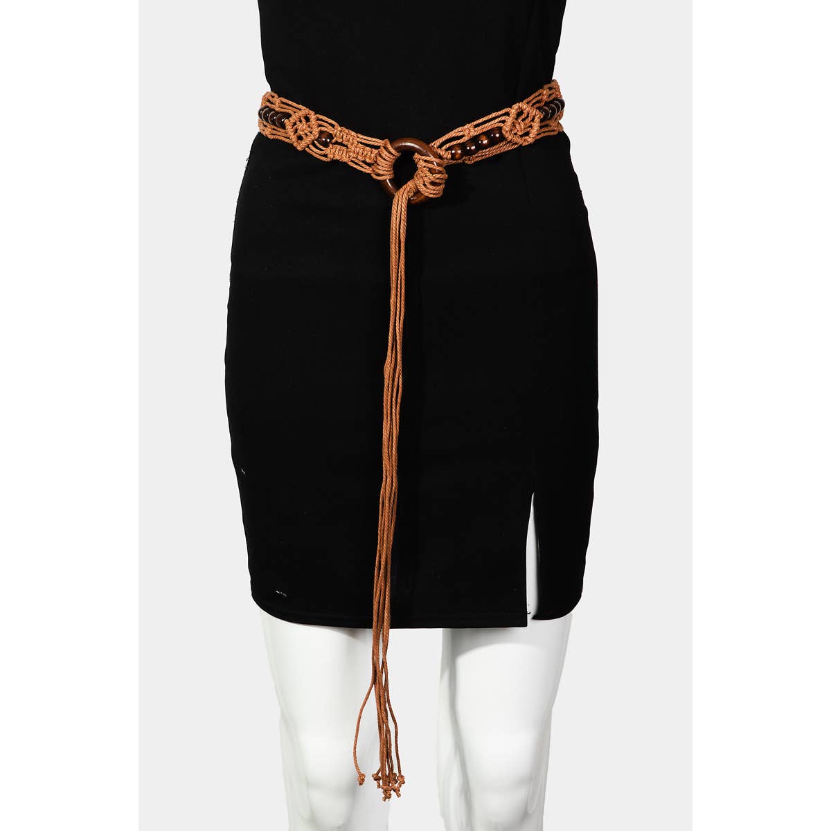 Collections by Fame Accessories - Rope Braided Boho Belt