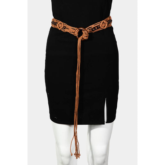 Collections by Fame Accessories - Rope Braided Boho Belt