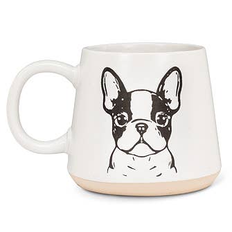 Abbott - Oversized Mug with Boston Terrier-4"H(17oz)
