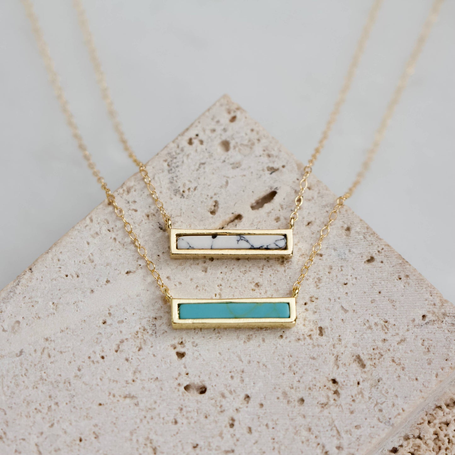 Mesa Blue - Mini Turquoise Bar Necklace