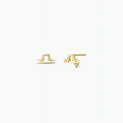 JaxKelly - Zodiac Gold Earrings - Libra