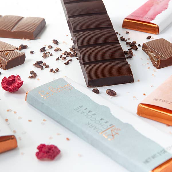 Le Belge Chocolatier, Inc - Sea Salt 54% Dark Chocolate Bar