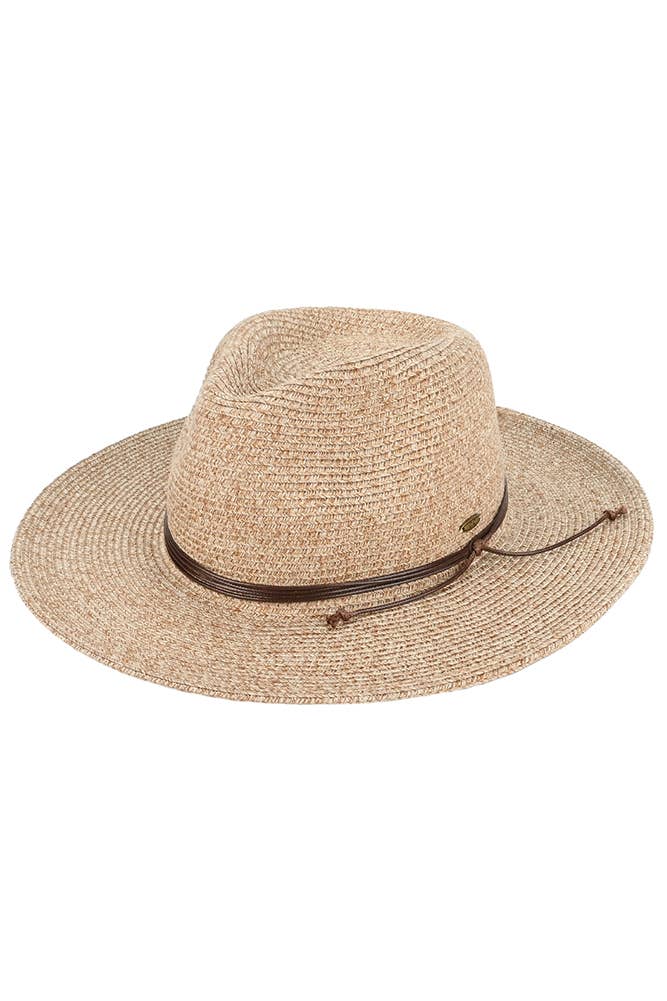 Hana - C.C String Trim Band Panama Sun Hat