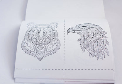 Blue Star Press - Stress Relieving Animal Designs Adult Coloring Book