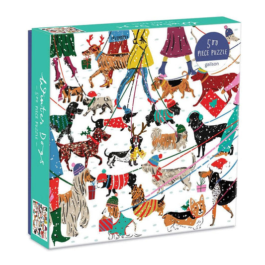 Chronicle Books - Winter Dogs 500 Piece Puzzle