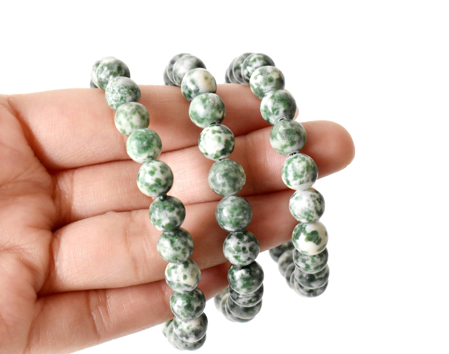 Soothing Crystals - Green Spot Jasper Bracelet (Passion and Creativity)