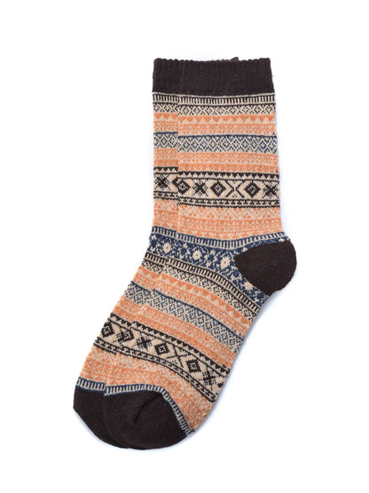 Funkyrel® Atzbranding Limited - Rufia - 5 Pairs Unisex Bohemian Wool Blend Socks