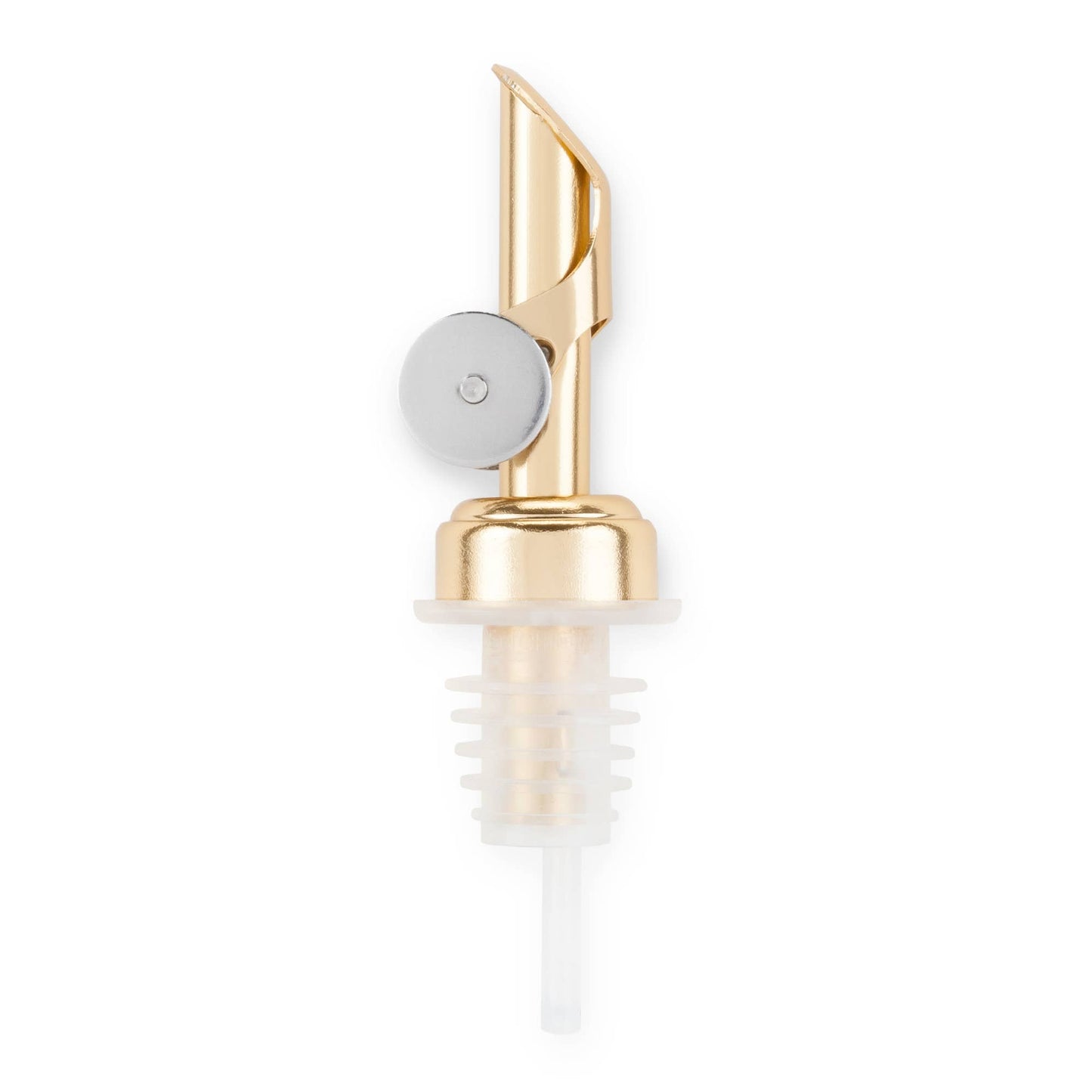 TRUE - Glide Gold-Finish Weighted Bottle Pourers - Set of 2