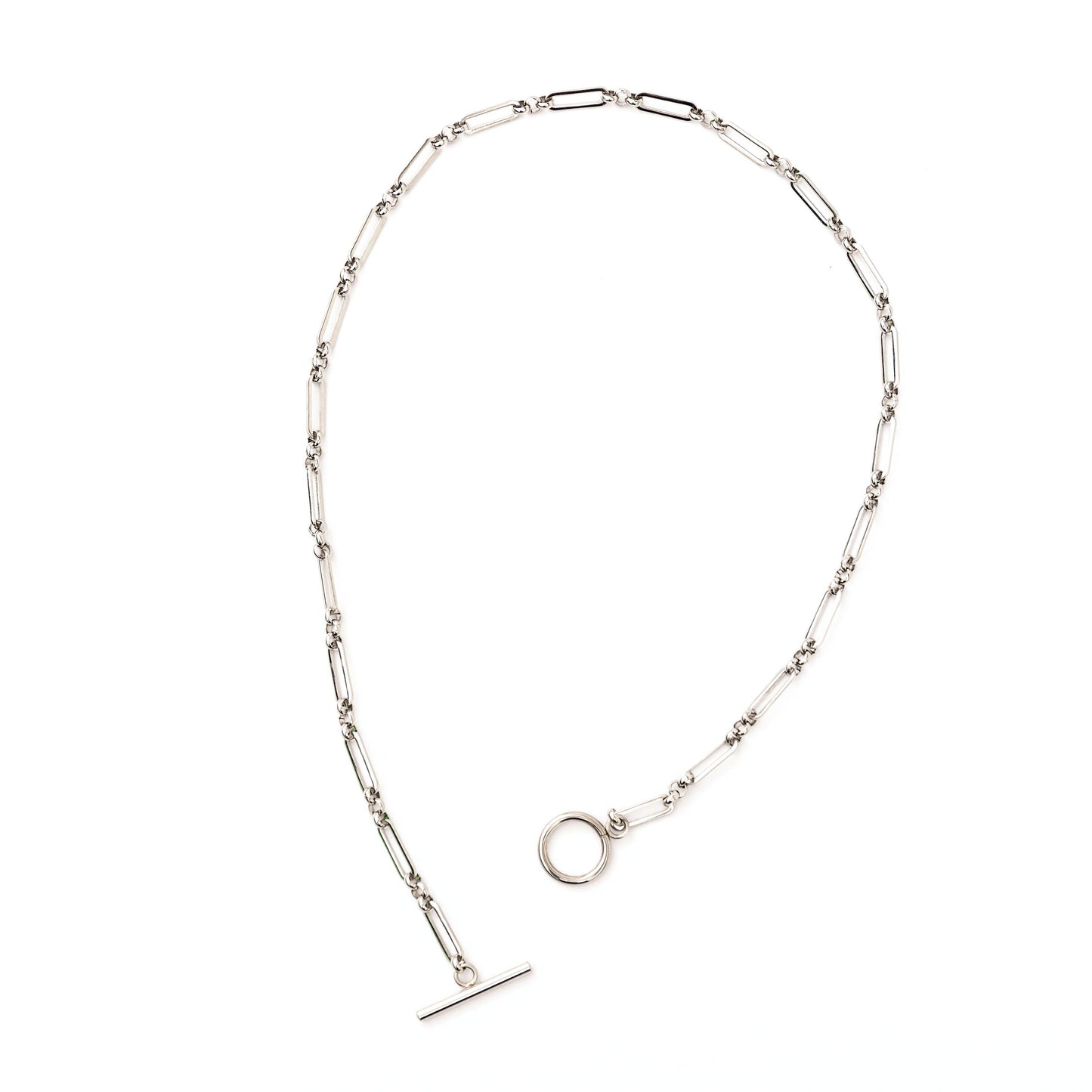 Aili's Corner - 18K STAINLESS STEEL TOGGLE CHAIN NECKLACE