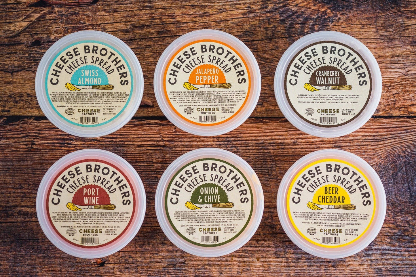 Cheese Brothers - Artisan Cheese Spread Sampler (6-Pack)