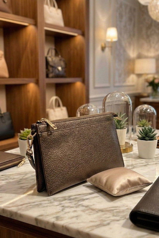 MiMi Wholesale - 7070 Jaylene Three Compartments Crossbody Bag