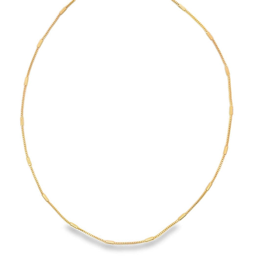 MIA Jewelry - Box Chain With Gold Tube (F117)