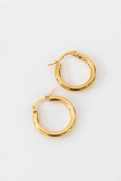 Lovoda - Classic Medium Hoop Earrings | Gold
