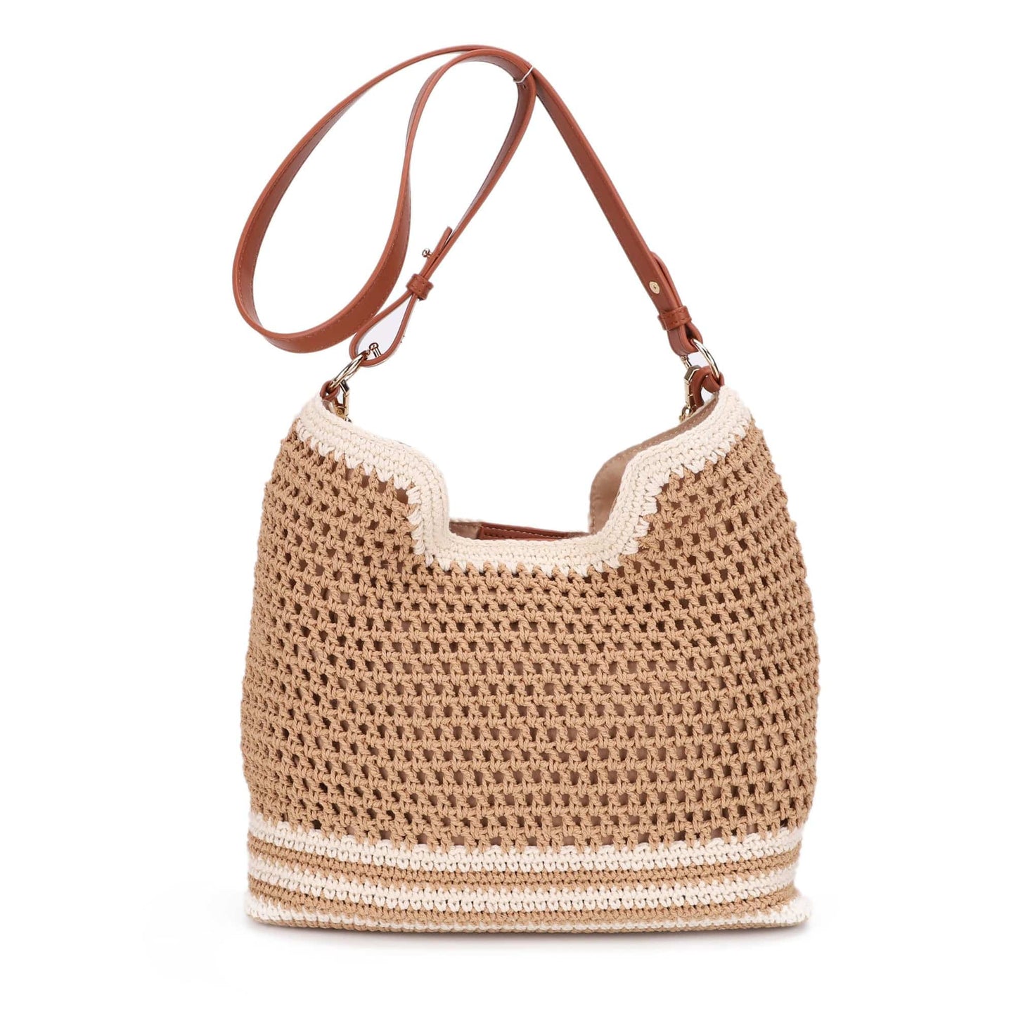 MiMi Wholesale - EJ60388 Elia Crochet Crossbody/Tote Bag