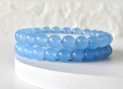 Soothing Crystals - Chalcedony Bracelet (Communication and Peace Of Mind )