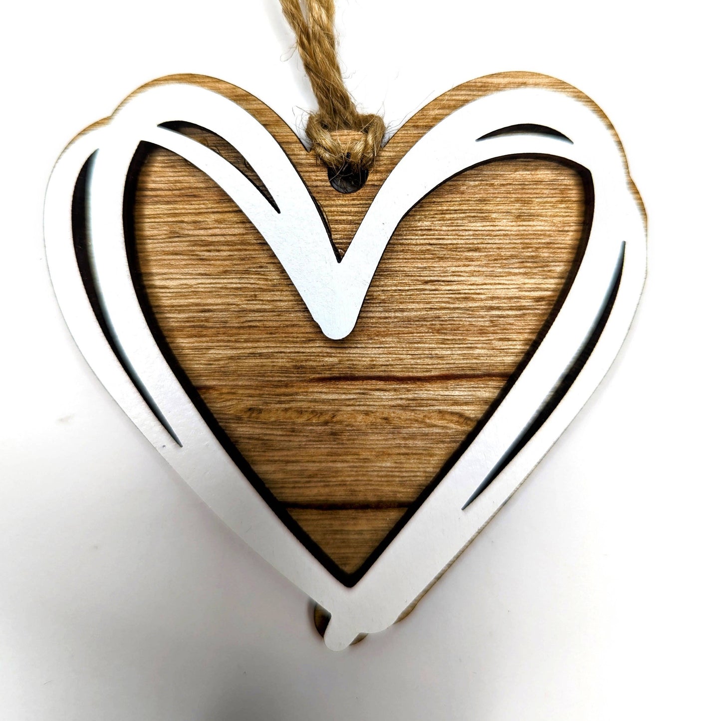 The Little Ornament Shop - Heart Scribble Christmas Ornament 3