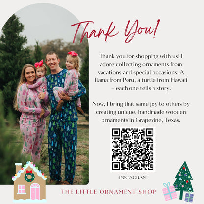 The Little Ornament Shop - Heart Scribble Christmas Ornament 3