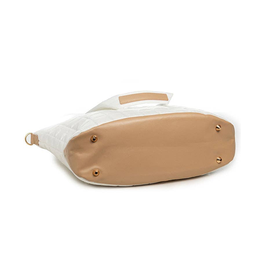 Aili's Corner - Mila Quilted Traveler Tote with Mini Clutch