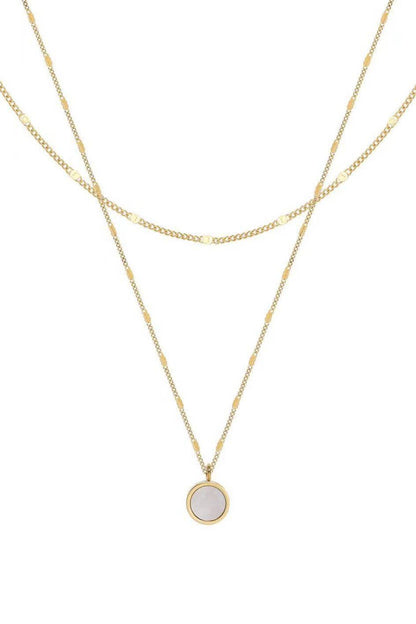 MA213 Mia Accessories - 18K Gold Plated Waterproof Stainless Steel Chain Necklace - 7237