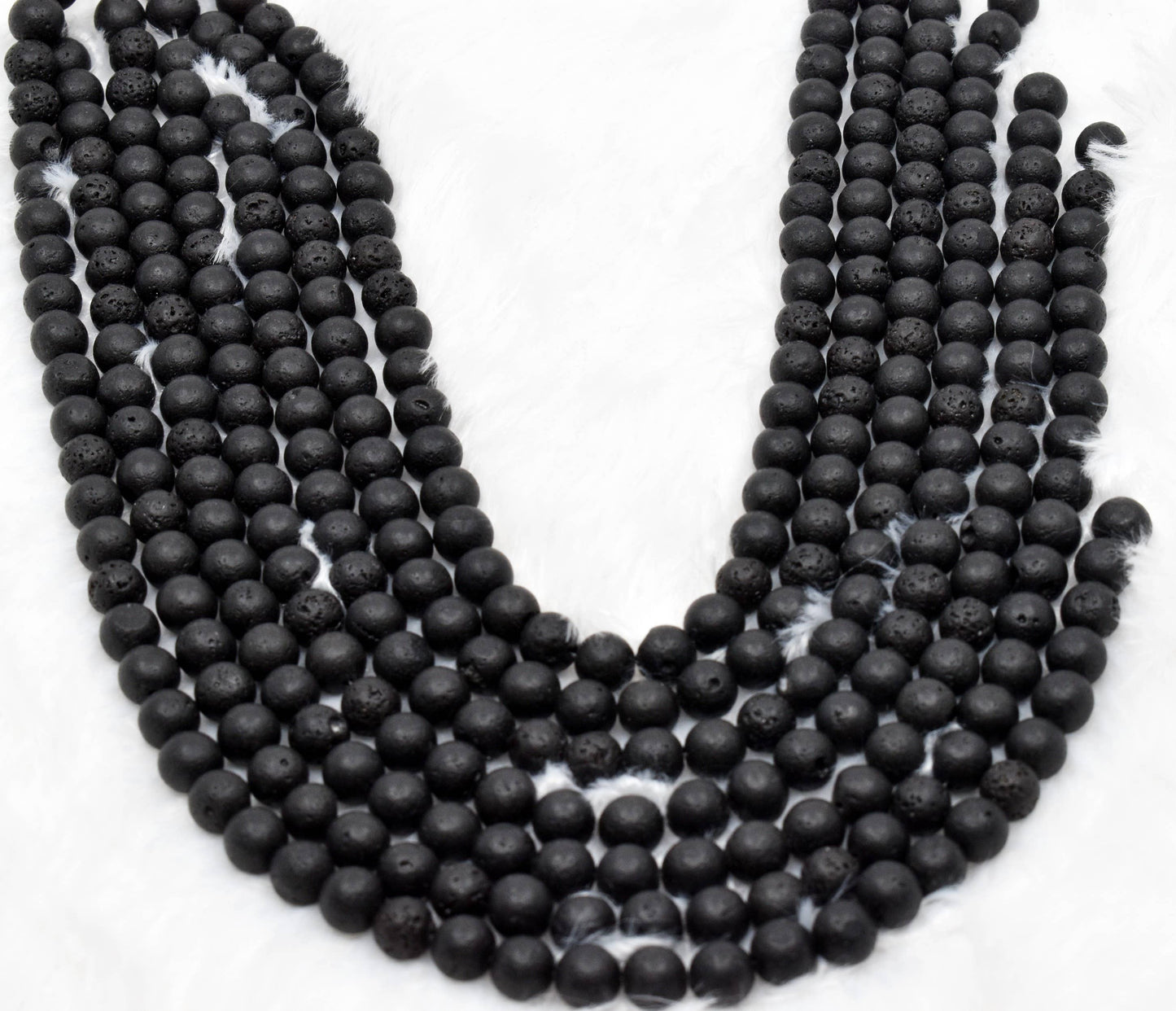 Soothing Crystals - Lava Round Beads,4,6,8,10,12mm Project For Crystal Beads