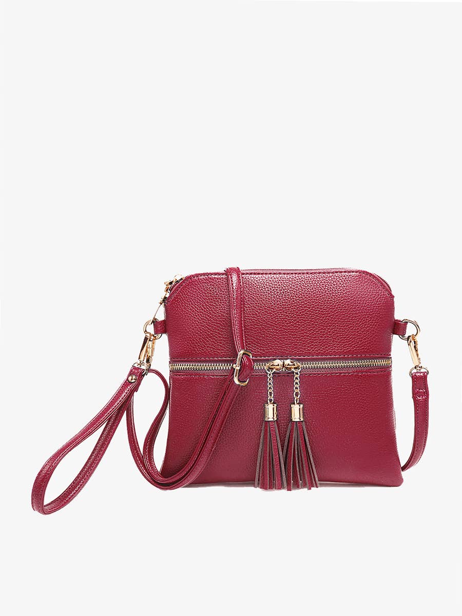 Jen & Co. - M1785 Tara Double Zip Crossbody Bag/Wristlet