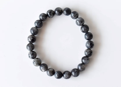 Soothing Crystals - Black Labradorite Bracelet (Good Fortune and Focus)
