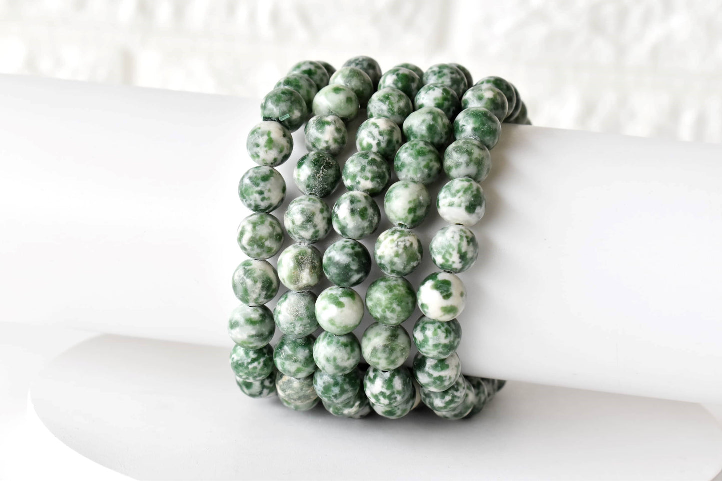 Soothing Crystals - Green Spot Jasper Bracelet (Passion and Creativity)
