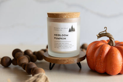 Beneath The Pines Candle Co. - Heirloom Pumpkin: Coconut-Soy Candle