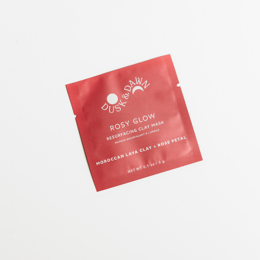 Giften Market - Rosy Glow Resurfacing Clay Mask - 1 Skincare Treatment Pouch