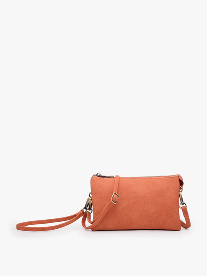 Jen & Co. - Riley Monogrammable 3 Compartment Crossbody/Wristlet | M013