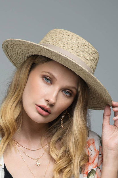 Urbanista - Folded Trim Boater Hat