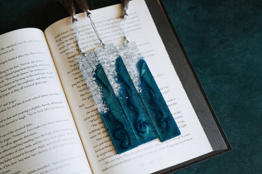 Dège Creative - Sea Green & Silver Bookmark