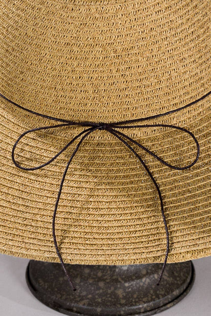 Urbanista - Duo-Tone Panama Hat with Wood Beads