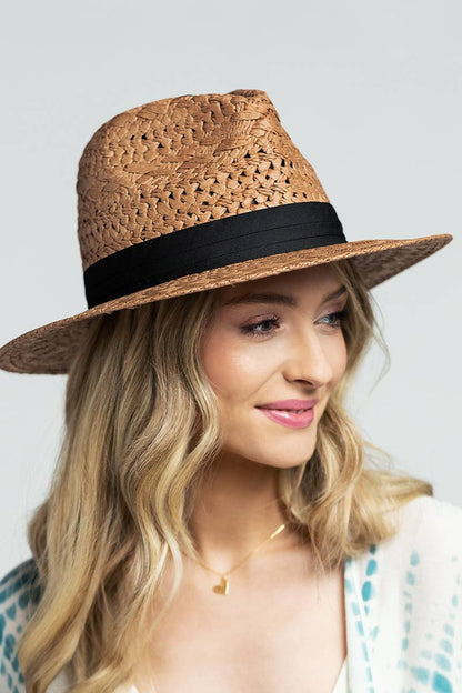 Urbanista - Panama Hat with Black Tucked Ribbon