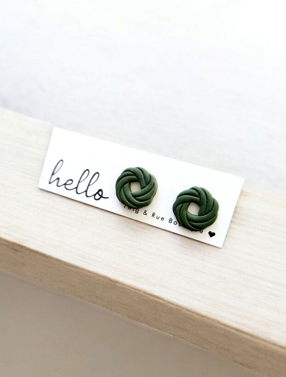 Twig & Rue boutique - Clay knot studs