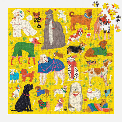 Chronicle Books - Fashionable Dogs 500 Piece Puzzle
