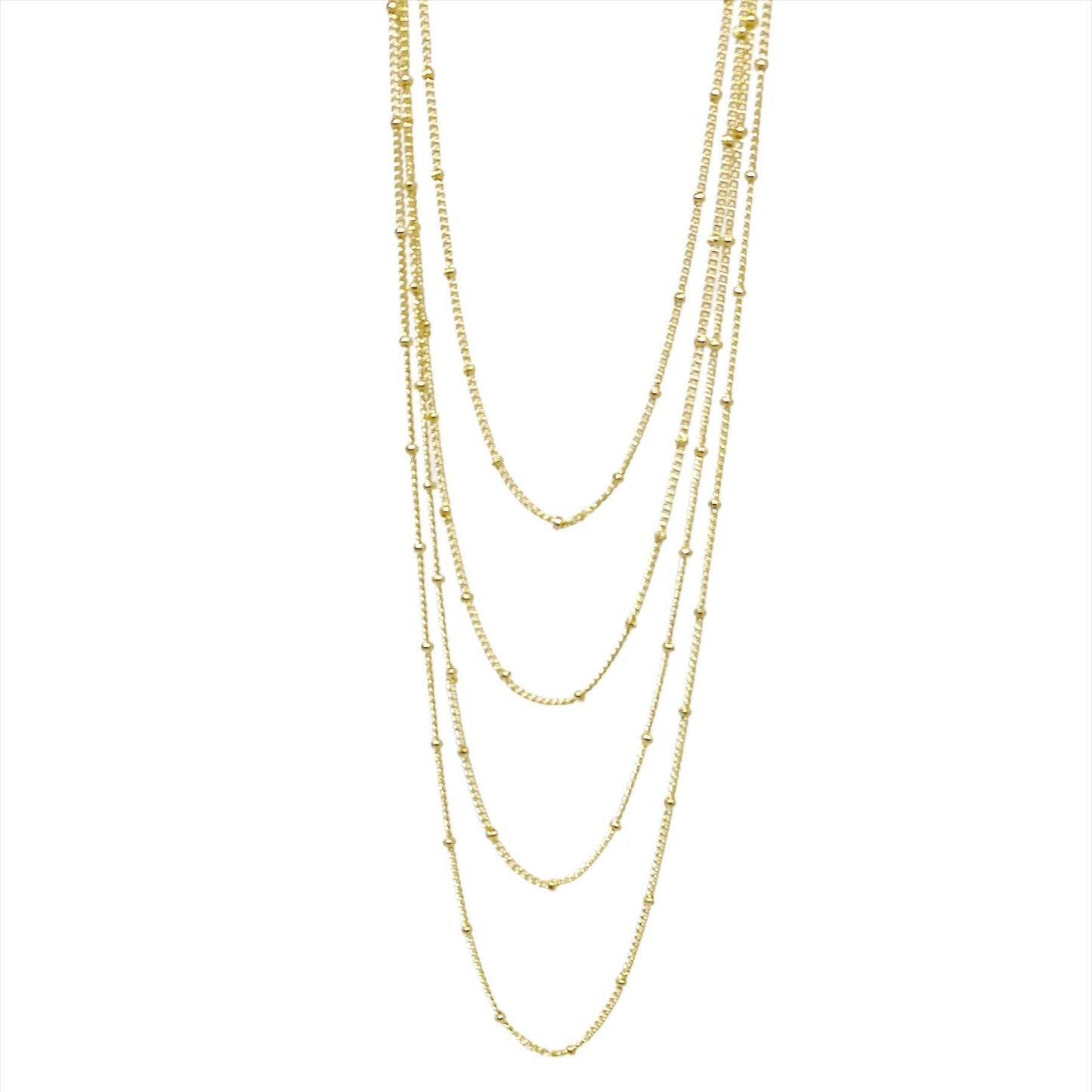 GoldFi - 18k Gold Filled 1mm Satellite Chain Available in 16", 18", 2
