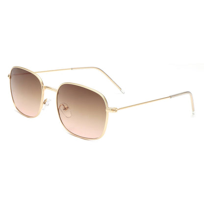 Cramilo Eyewear - Retro Square Flat Top Tinted Fashion Sunglasses