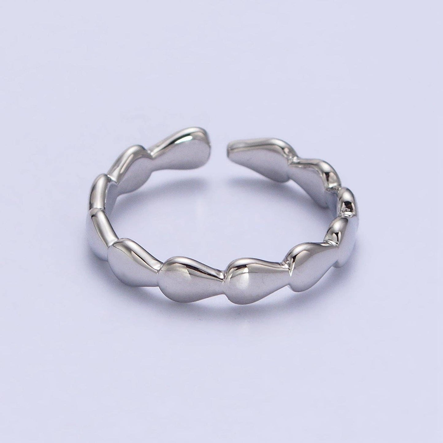 Aim Eternal - 16K Gold Filled Molten Drop Sideway Minimalist Ring