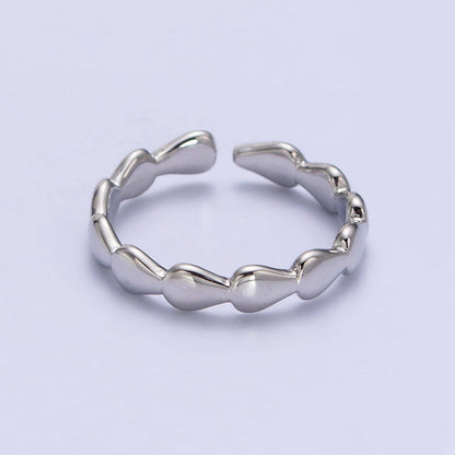 Aim Eternal - 16K Gold Filled Molten Drop Sideway Minimalist Ring