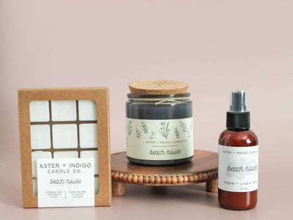 Aster + Indigo Candle Co. - Beach House | Spring Summer Candle