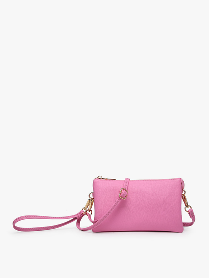 Jen & Co. - Riley Monogrammable 3 Compartment Crossbody/Wristlet | M013