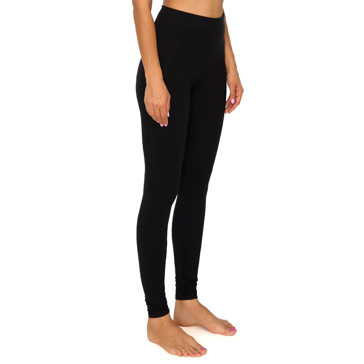Leggings Depot - 5" Yoga Band Premium Solid Activewear Leggings