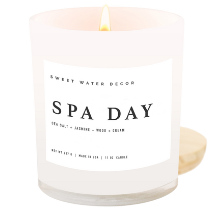 Sweet Water Decor - Spa Day 11 oz Soy Candle - Home Decor & Gifts