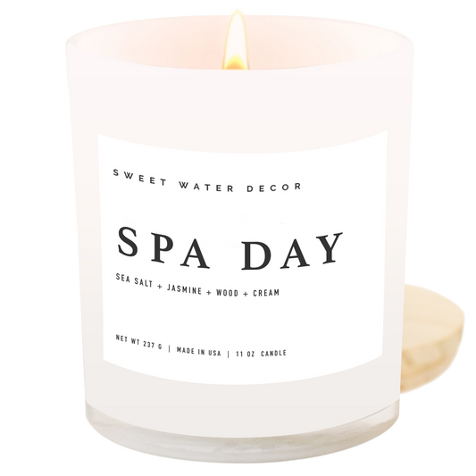 Sweet Water Decor - Spa Day 11 oz Soy Candle - Home Decor & Gifts