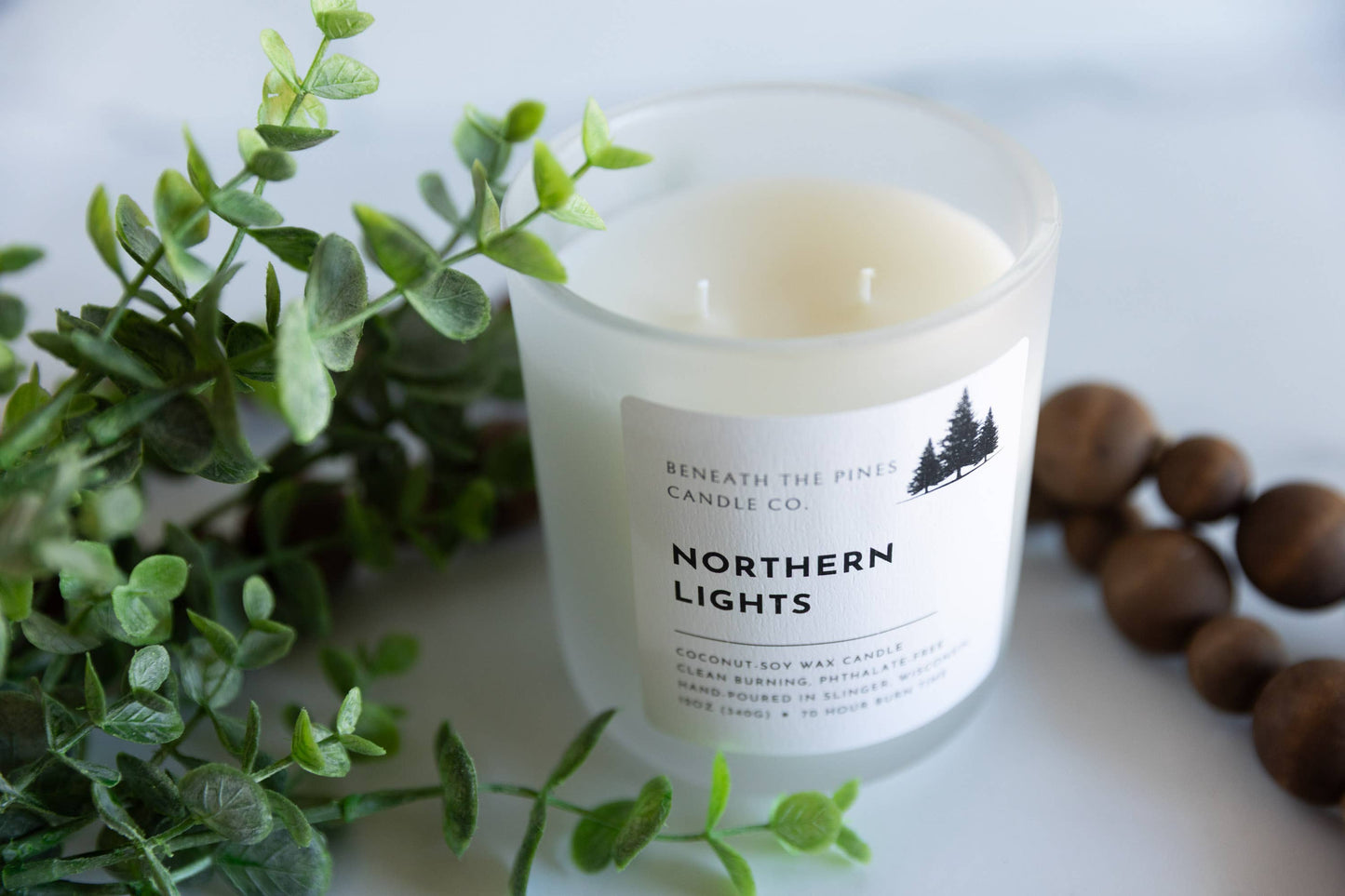 Beneath The Pines Candle Co. - Northern Lights: Coconut-Soy Candle