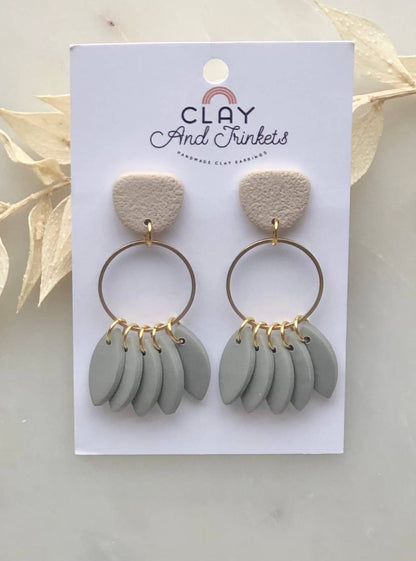 Clay and Trinkets - Nicole Dangle Earrings #1